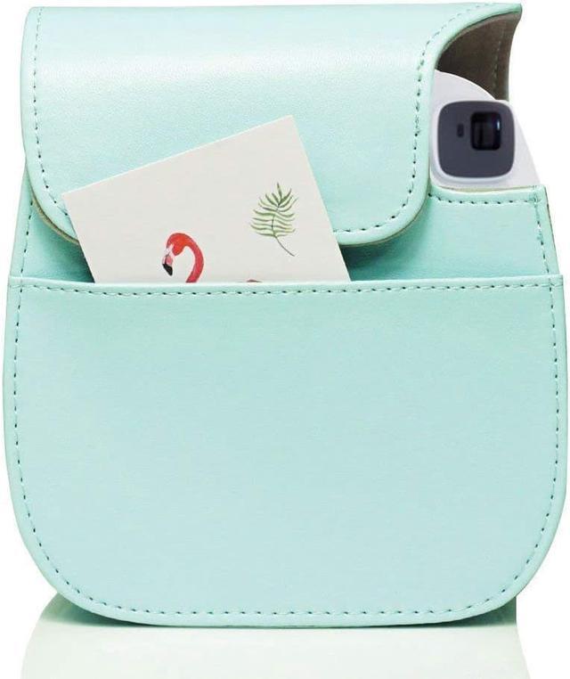 Alt view image 3 of 3 - Fujifilm Instax Mini 8 Mini 9 Instant Camera Protective Case, EpicGadget PU Leather Bag Cover with Removable Strap Camera Case for Fujifilm Instax Mini 9/Mini 8