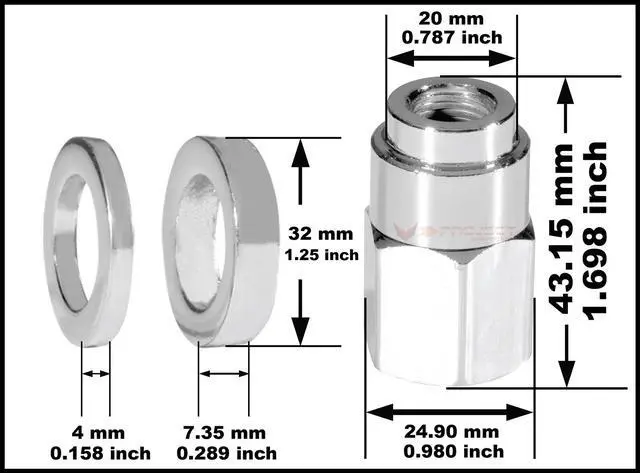 Alt view image 5 of 5 - Wheel Studs Installer Tools Nut Kit For Ford Freestar m1/2 x 20, half-20 Year 2004-2007 V-Project