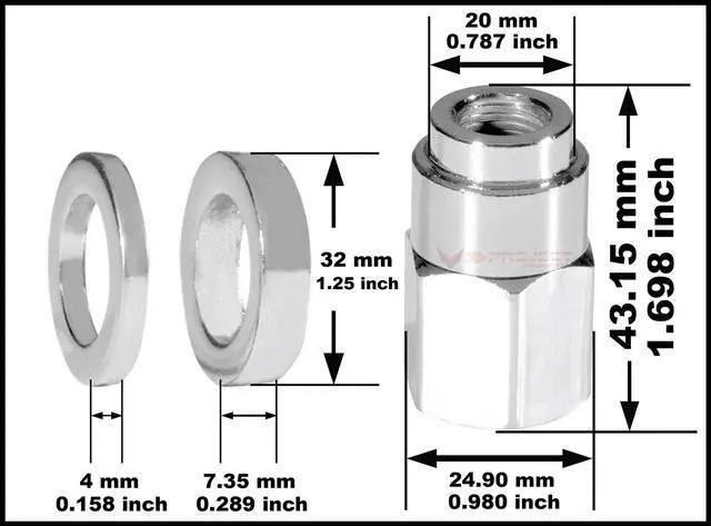 Alt view image 5 of 5 - Wheel Studs Installer Tools Nut Kit For Ford GT m1/2 x 20, half-20 Year 2005-2006 V-Project