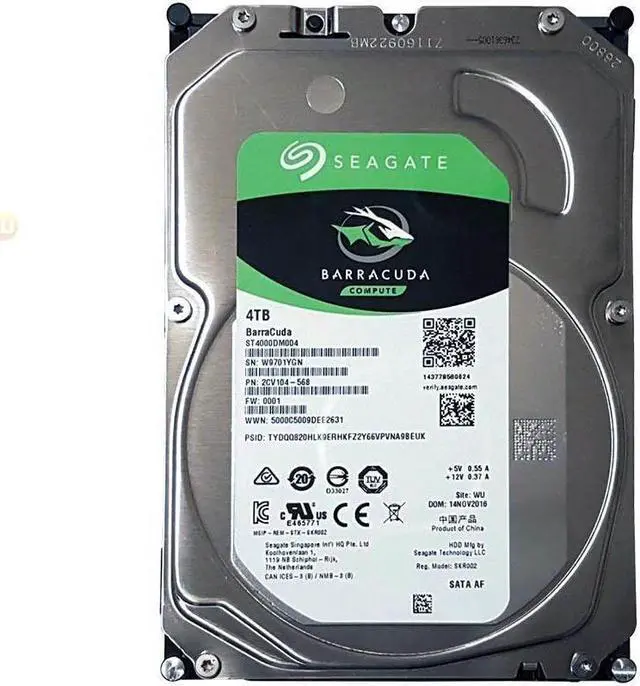 Alt view image 5 of 9 - Seagate Barracuda ST4000DM004 Internal Hard Drive 4TB (4000GB) 3.5" PC Computer Disk SATA III 6Gb/s 256MB cache