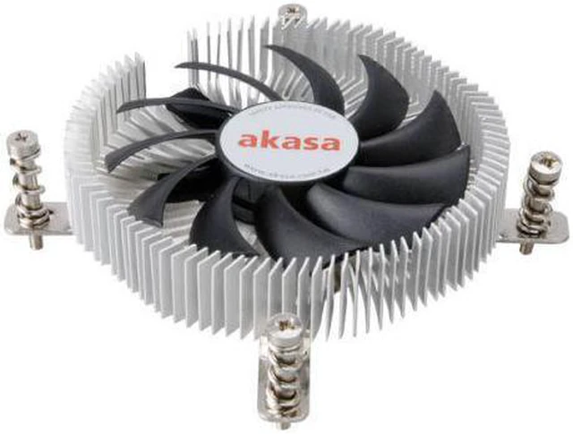 Alt view image 2 of 2 - Akasa Ultra Low Profile Intel CPU Cooler - Mini-ITX (AK-CC7129BP01) (Sockets 775 / 115x)