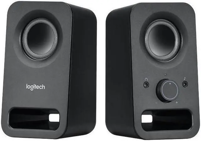 Alt view image 2 of 7 - Logitech Surround Sound Speakers Z150 Midnight Black MacBook/Laptop System