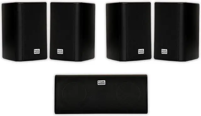 Main image of Acoustic Audio AA351B and AA35CB Indoor Speakers Home Theater 5 Speaker Set