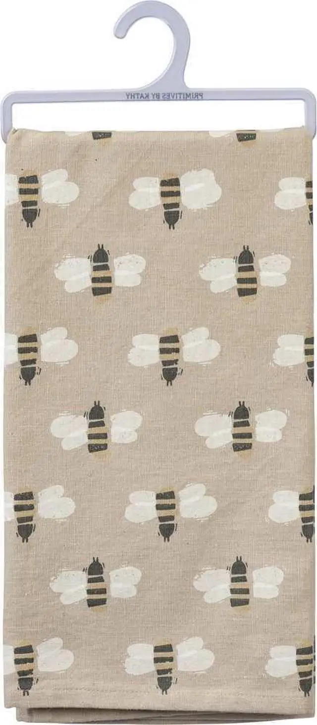 Alt view image 2 of 2 - Primitives by Kathy Bee Happy Dish Towel