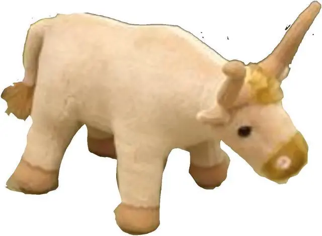 Main image of Wishpets 7" Standing Longhorn Steer, Tan Plush Stuffed Animal