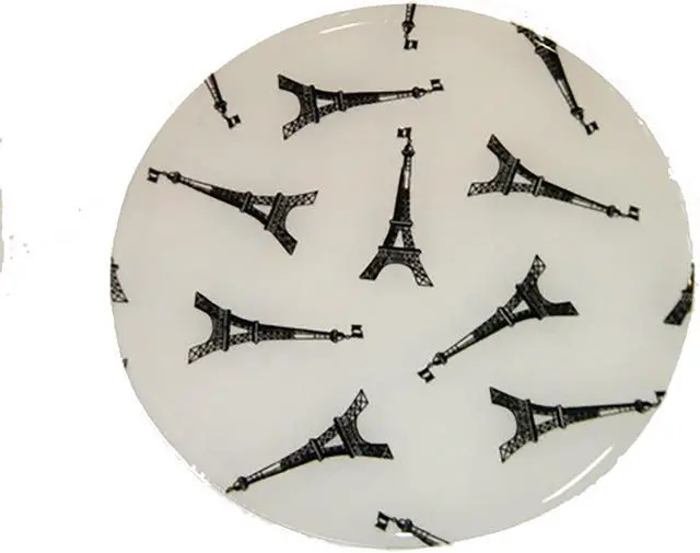 Main image of Andreas Round Silicone Mat Jar Opener, Tiny Eiffel Tower, 6.25 Inch