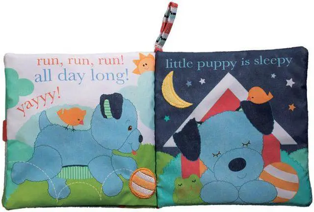 Alt view image 4 of 5 - Blue Dog Activity Book - Baby Stuffed Animal by Douglas Cuddle Toys (6406)