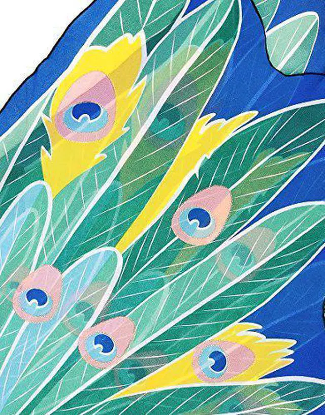 Alt view image 11 of 14 - Peacock Wings - Dress-Up Toys by Douglas Cuddle Toys (50599)