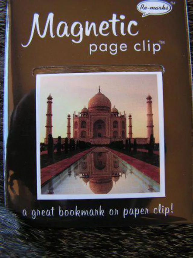 Main image of Travel Destinations Taj Mahal Single Magnetic Page Clip Bookmark By Re-marks