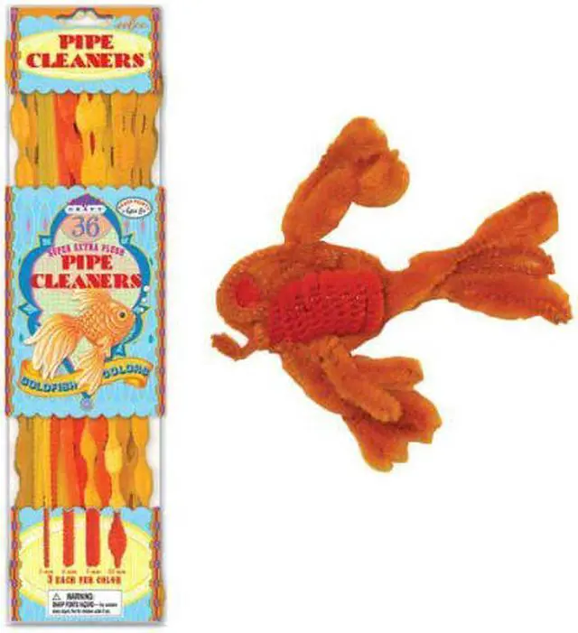 Alt view image 2 of 2 - eeBoo Orange and Gold Pipe Cleaners Craft Kit - Gold Fish Colors
