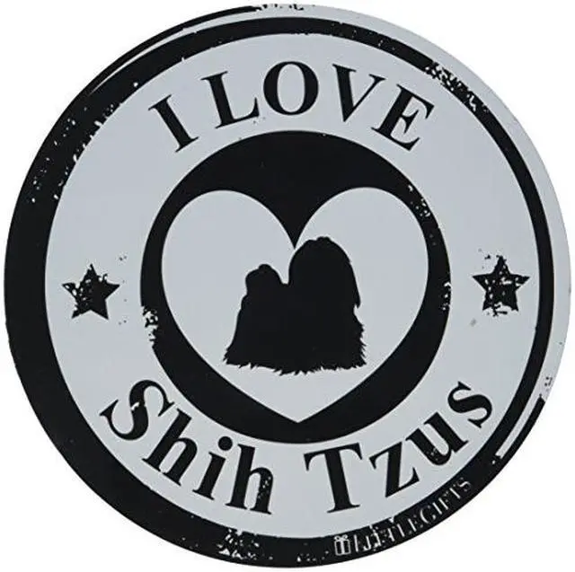Main image of LittleGifts Shih Tzu Circle Car Magnet