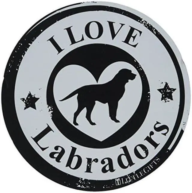 Main image of Little Gifts Labrador Circle Car Magnet