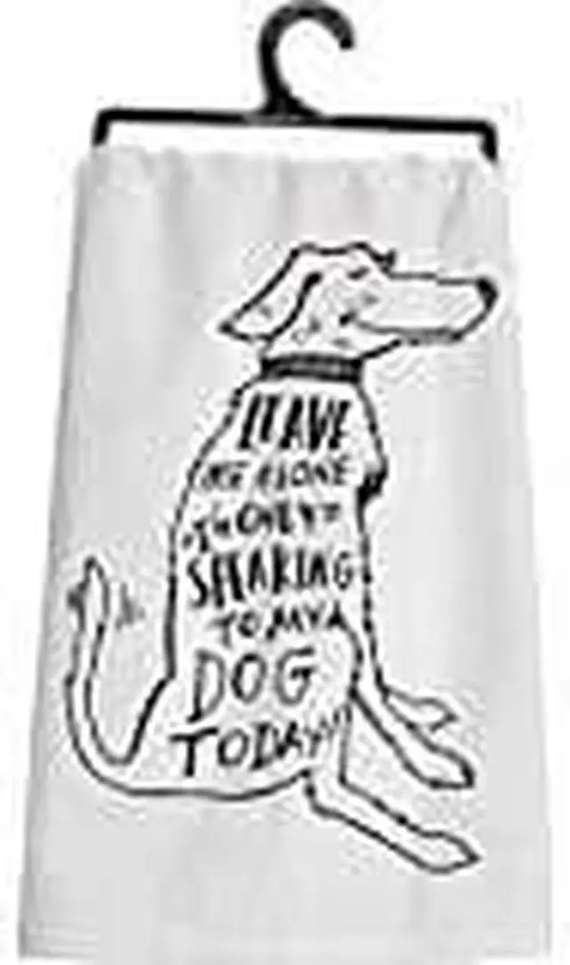 Alt view image 5 of 5 - Leave Me Alone Dish Towel by Primitives by Kathy