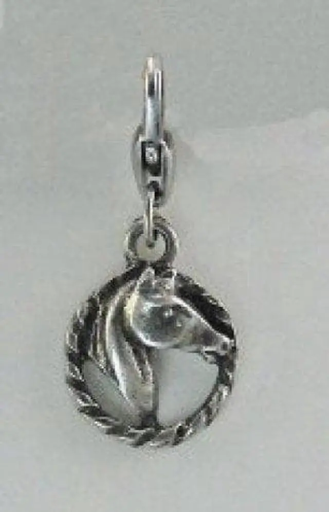 Main image of Barbary Horse Head In Rope Charm Zipper Pull