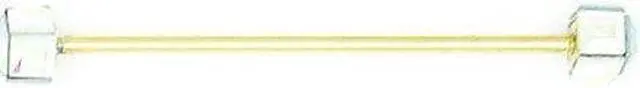 Main image of Finishing Touch Square Crystal Ab Collar Bar Gold - Gold Finish