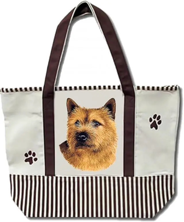Main image of Norwich Terrier Pet Heavy Duty Canvas Shopping Tote