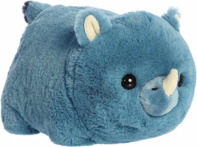 Main image of Aurora® Adorable Spudsters Blue Teal Rio Rhino Plush Stuffed Animal Toy, 10"