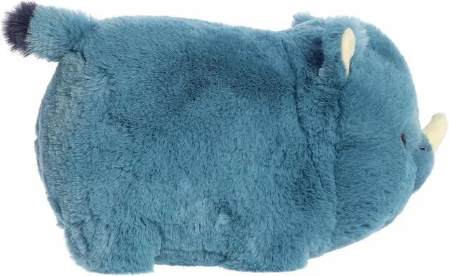 Alt view image 3 of 4 - Aurora® Adorable Spudsters Blue Teal Rio Rhino Plush Stuffed Animal Toy, 10"