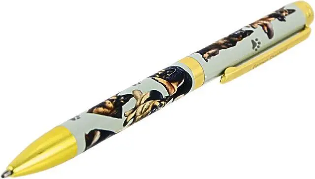 Alt view image 2 of 3 - E&S Pets Refillable Ball Point Pen in Gift Box, Grey German Shepherd Dog