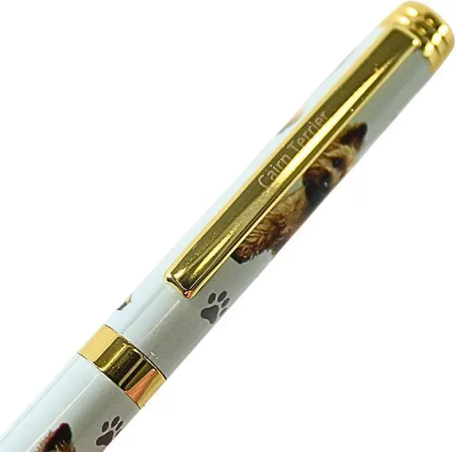 Alt view image 3 of 3 - E&S Pets Refillable Ball Point Pen in Gift Box, Cairn Terrier Dog