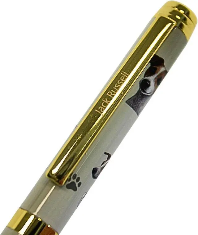 Alt view image 3 of 3 - E&S Pets Refillable Ball Point Pen in Gift Box, Jack Russell Terrier Dog