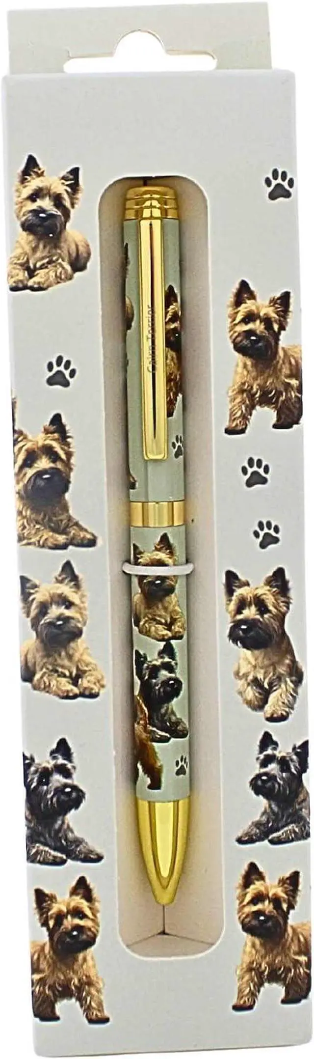 Main image of E&S Pets Refillable Ball Point Pen in Gift Box, Cairn Terrier Dog