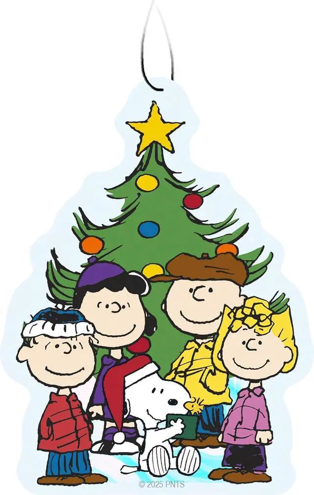 Main image of Spoontiques Peanuts Christmas Holiday Air Freshener (3-Pack) for Cars and Trucks