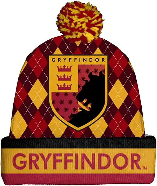 Main image of Spoontiques Winter Beanie Hat, Polyester, One Size Fits Most - Gryffindor House