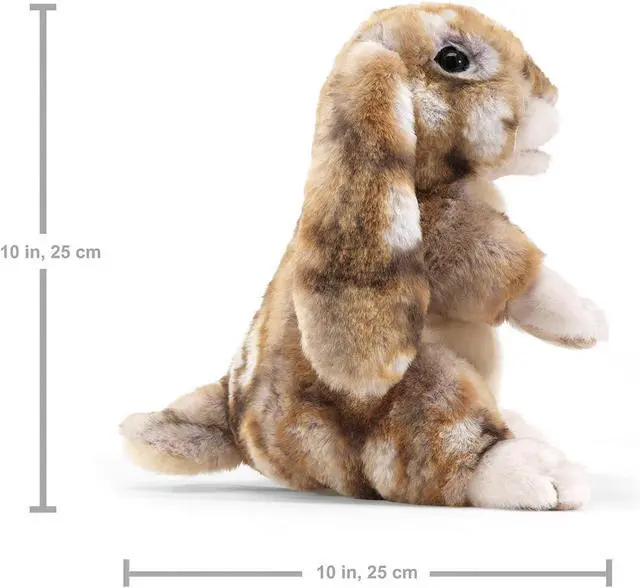 Alt view image 2 of 4 - Folkmanis Silky Bunny Rabbit Hand Puppet