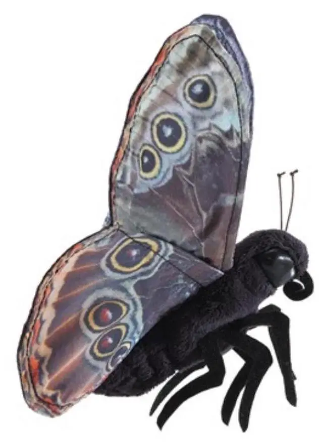 Alt view image 3 of 4 - Folkmanis Blue Morpho Butterfly Finger Puppet