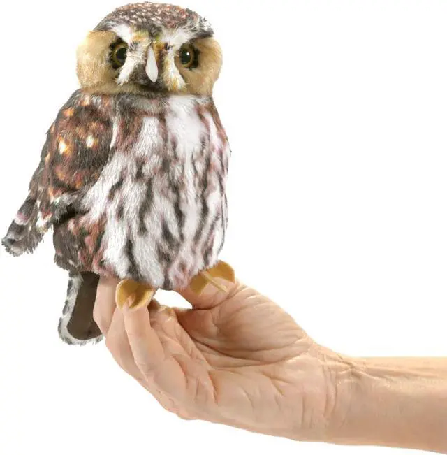 Main image of Folkmanis Pygmy Owl Hand Puppet, 7"