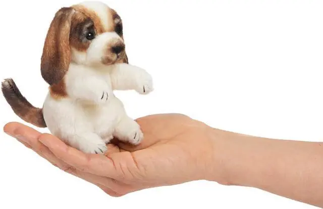 Main image of Folkmanis Mini Dog Finger Puppet Plush
