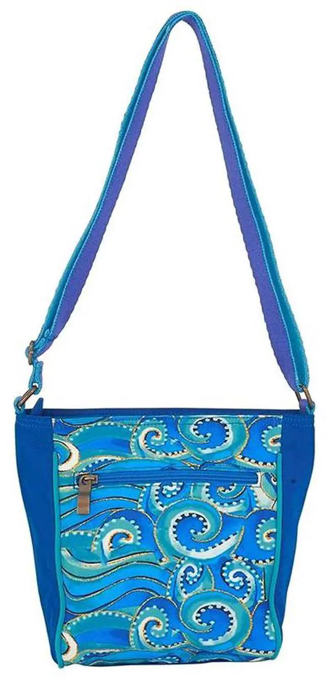 Alt view image 3 of 4 - Laurel Burch Celestial Magic Sun Moon Small Crossbody Bag, 9.5 x 3.5 x 8.5