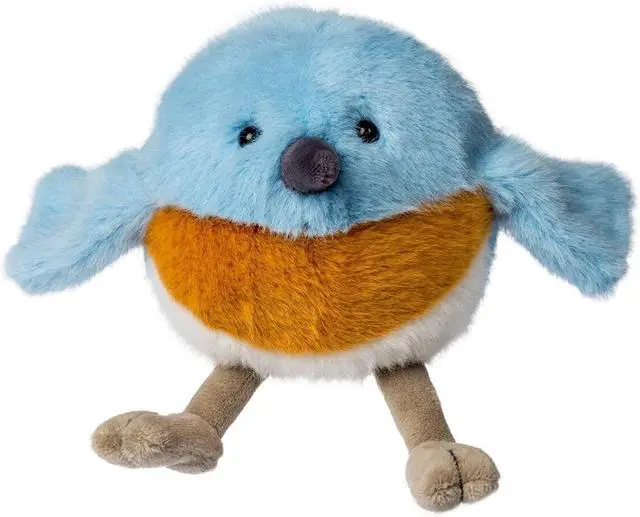 Main image of Mary Meyer Stuffed Animal Rolly Birds Small Plush Soft Toy, 5-Inches, Bluebird