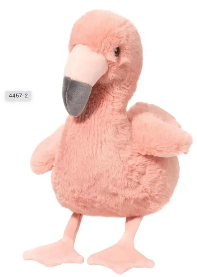 Alt view image 2 of 4 - Douglas Leggie Soft Flamingo Plush Stuffed Animal, 9" tall