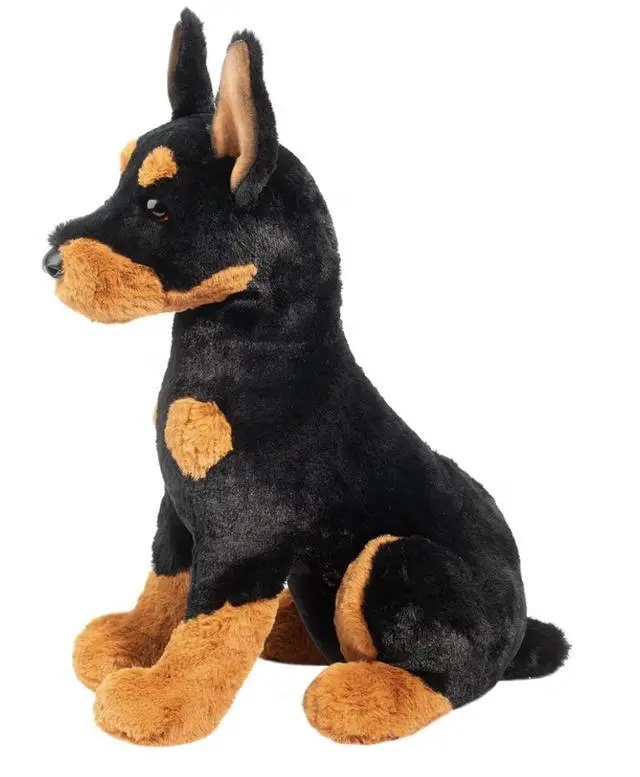 Alt view image 2 of 3 - Douglas Toys Maverick DLux Doberman Plush Stuffed Animal Toy, 18"