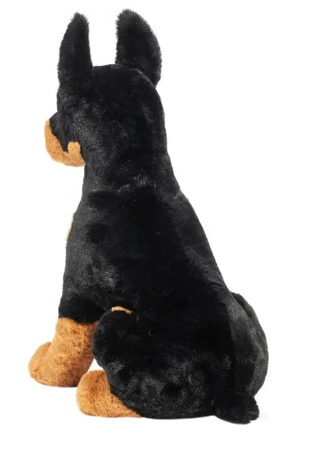 Alt view image 3 of 3 - Douglas Toys Maverick DLux Doberman Plush Stuffed Animal Toy, 18"