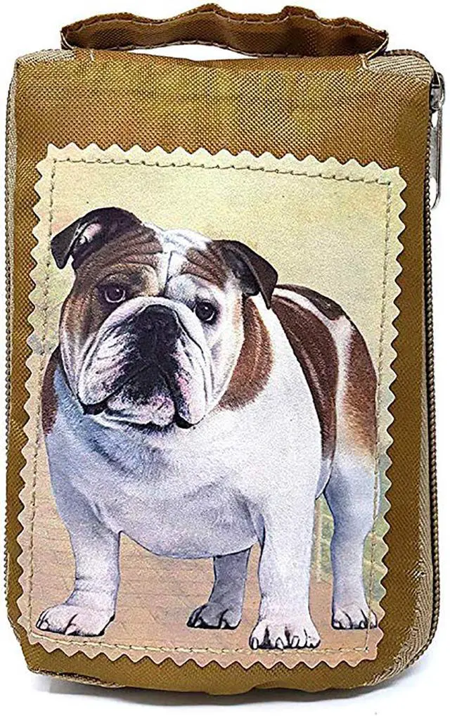 Main image of Bulldog Foldable Tote Bag - Waterproof - Zipper Market Tote