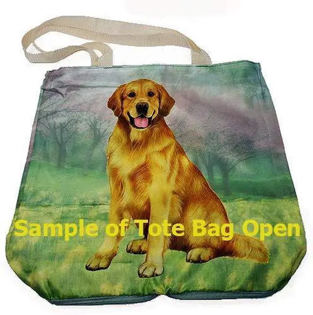 Alt view image 3 of 3 - Australian Shepherd Foldable Tote Bag - Waterproof - Zipper Market Tote