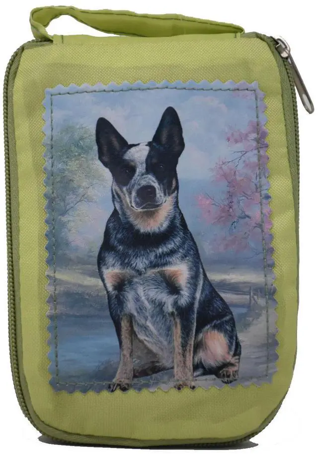 Main image of Australian Cattle Dog Foldable Tote Bag - Durable, Waterproof - Zipper Market Tote