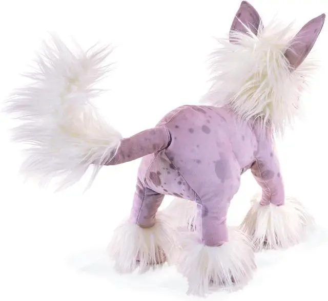 Alt view image 3 of 4 - Folkmanis Chinese Crested Dog Hand Puppet, 20"