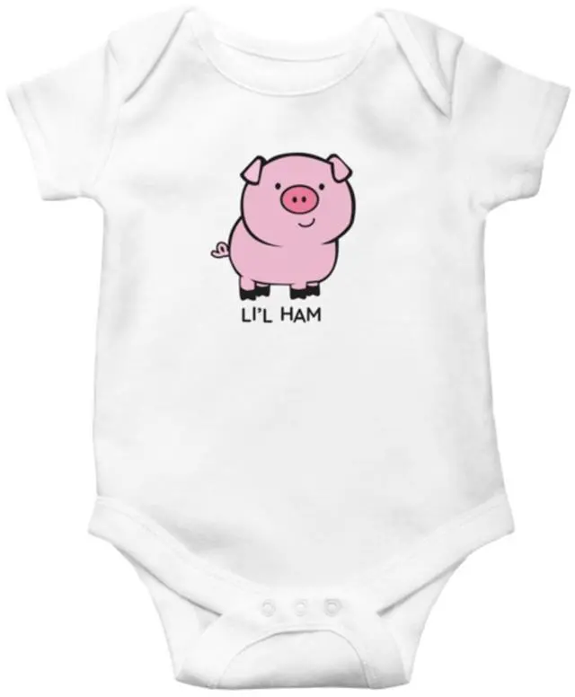 Main image of Ganz Baby Pig Diaper Shirt Onesie 3-6 mo. - Li'l Ham