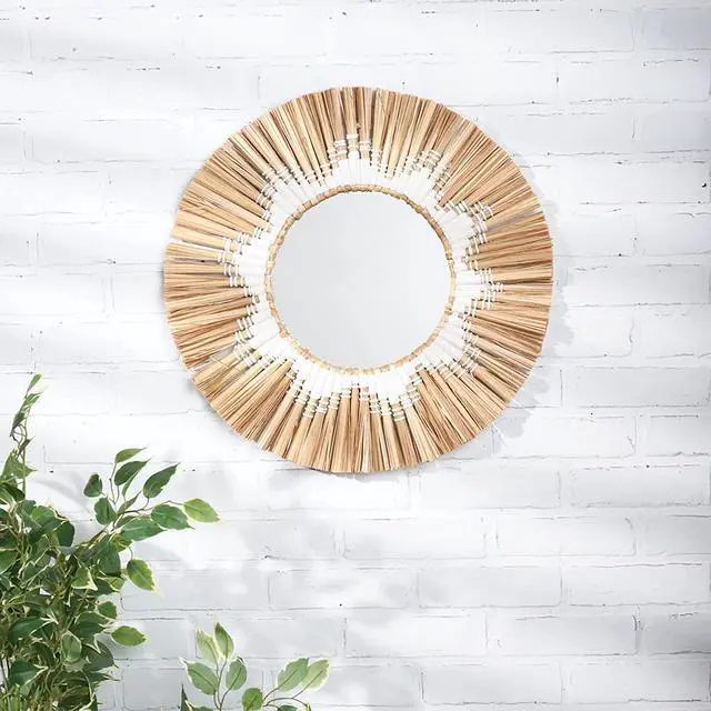 Alt view image 2 of 4 - Primitives by Kathy White Munja Grass Mirror