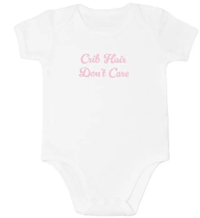 Main image of Ganz Baby Giggle Diaper Shirt Onesie 3-6 mo. - Crib Hair, Don't Hair