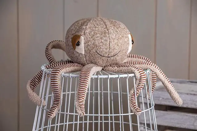 Alt view image 3 of 3 - Mary Meyer FabFuzz Sir Saltz Octopus 14 Inch Plush Figure