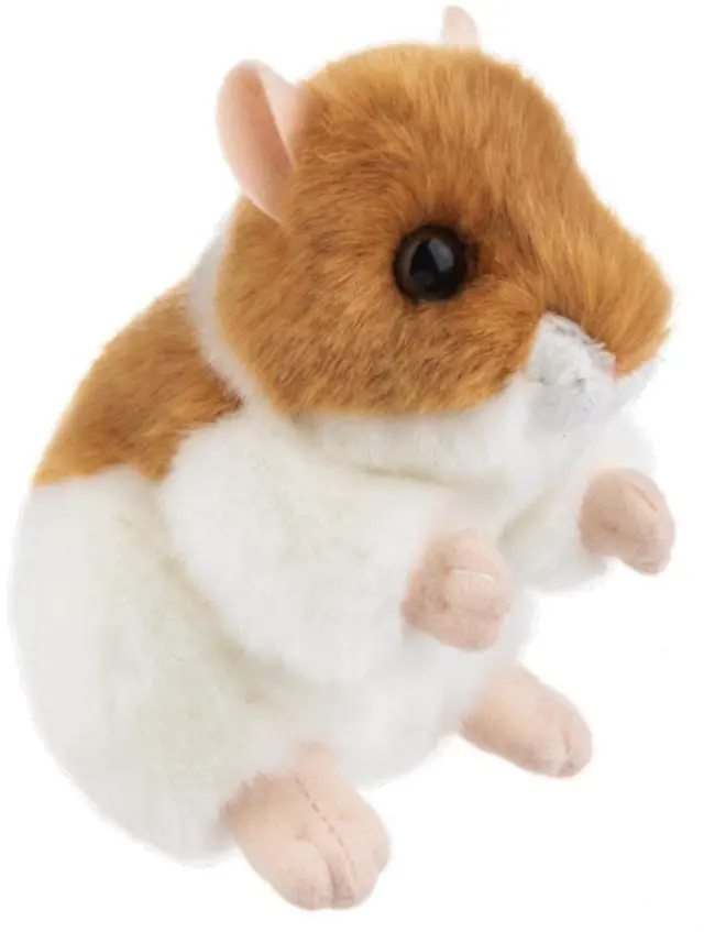 Alt view image 2 of 3 - Ganz Heritage Tan and White Hamster 6 inch - Plush Stuffed Animal Toy