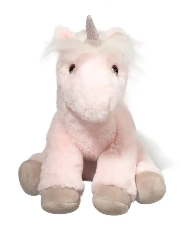 Alt view image 4 of 4 - Douglas Lexie Soft Ice Pink Unicorn Plush Stuffed Animal, 9" Sitting