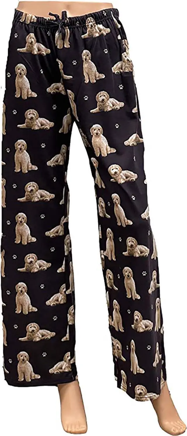 Main image of Goldendoodle Unisex Lightweight Cotton Blend Pajama Bottoms- X-Large