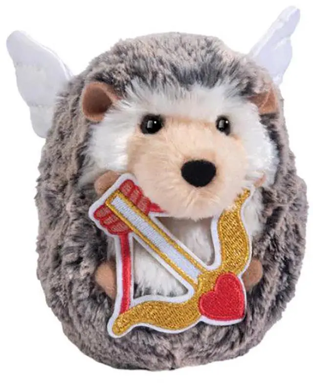 Main image of Douglas Cupid Spunky Hedgehog Plush Stuffed Animal with Bow & Angel Wings, 5"