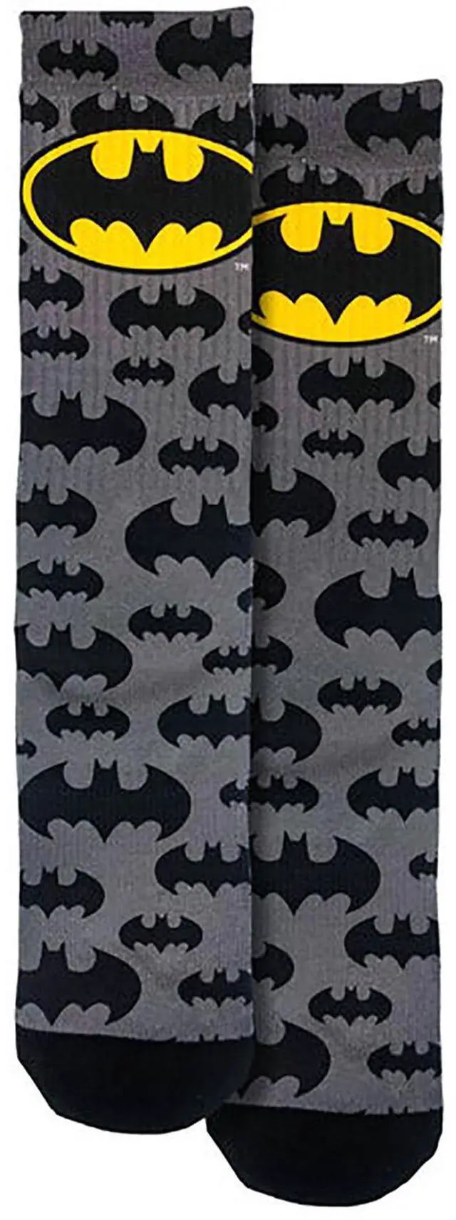Main image of Spoontiques Batman Logo Crew Socks - SHOE SIZE (5-10 Men) (7-12 women)